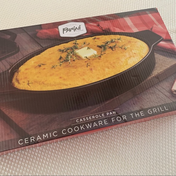 Parini Casserole Pan Ceramic Grill Cookware NIB B#29 - Picture 2 of 13